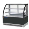 Vitrina refrigerada expositora pastelera cristal curvo1.2m