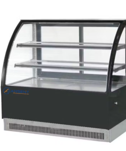 Vitrina refrigerada expositora pastelera cristal curvo1.2m