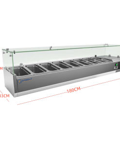Alternative view of Vitrina Fría para ingredientes 9 VRX1800/330