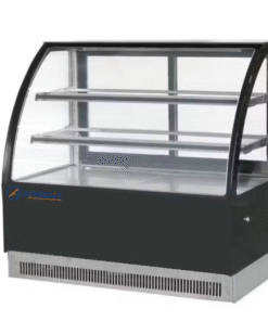 Vitrina refrigerada expositora pastelera cristal curvo 90cm