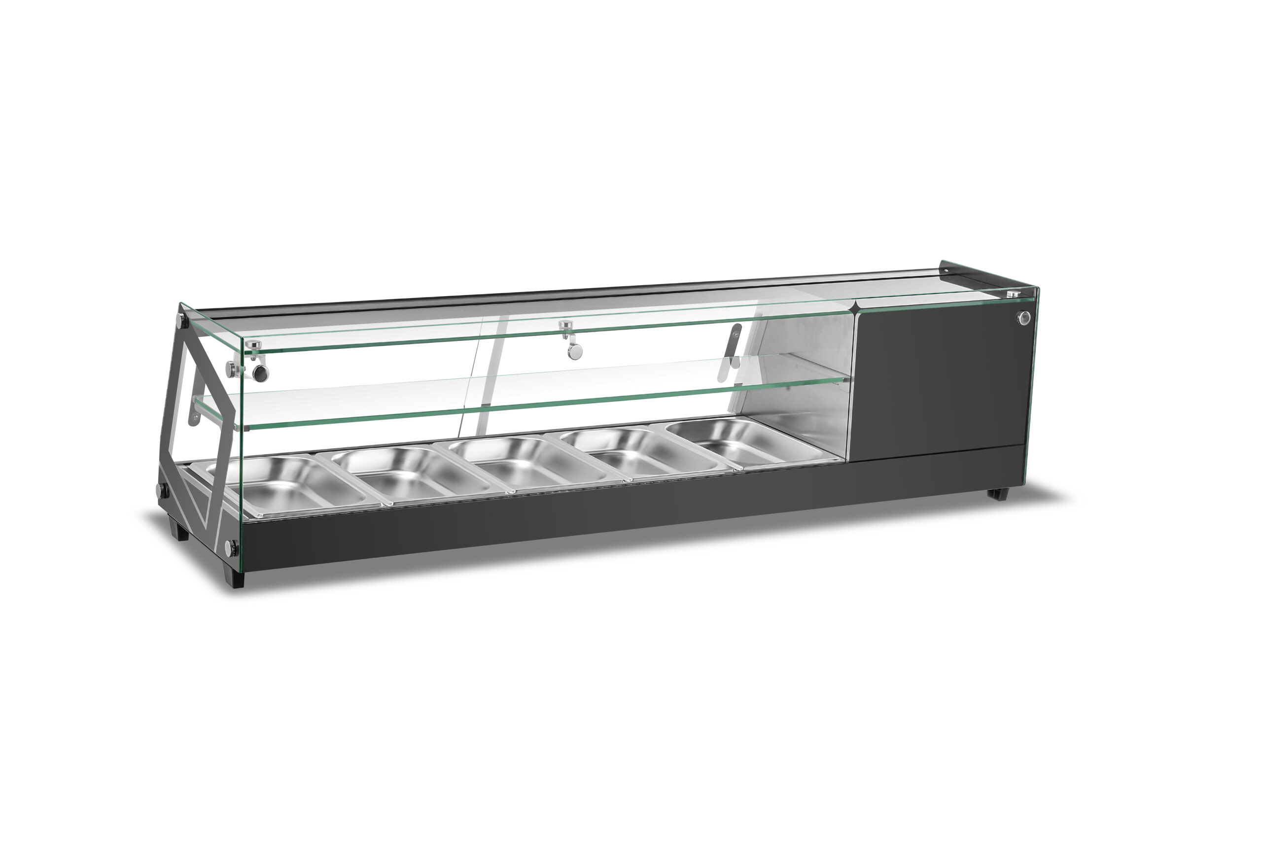 Vitrina refrigerada para tapas cuadrada 5 bandejas 1309X395X375mm CS-64 1 Vitrina refrigerada para tapas cuadrada 5 bandejas 1309X395X375mm CS-64