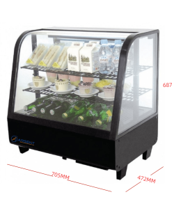 Alternative view of VITRINA REFRIGERADA RTW-100L