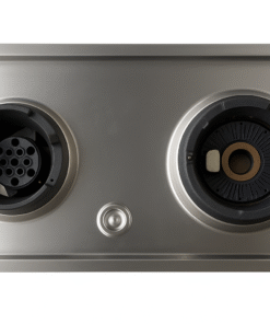 Alternative view of Wok con 2 fuegos a gas sobre soporte - 1000x760x850 mm - 52 Kw